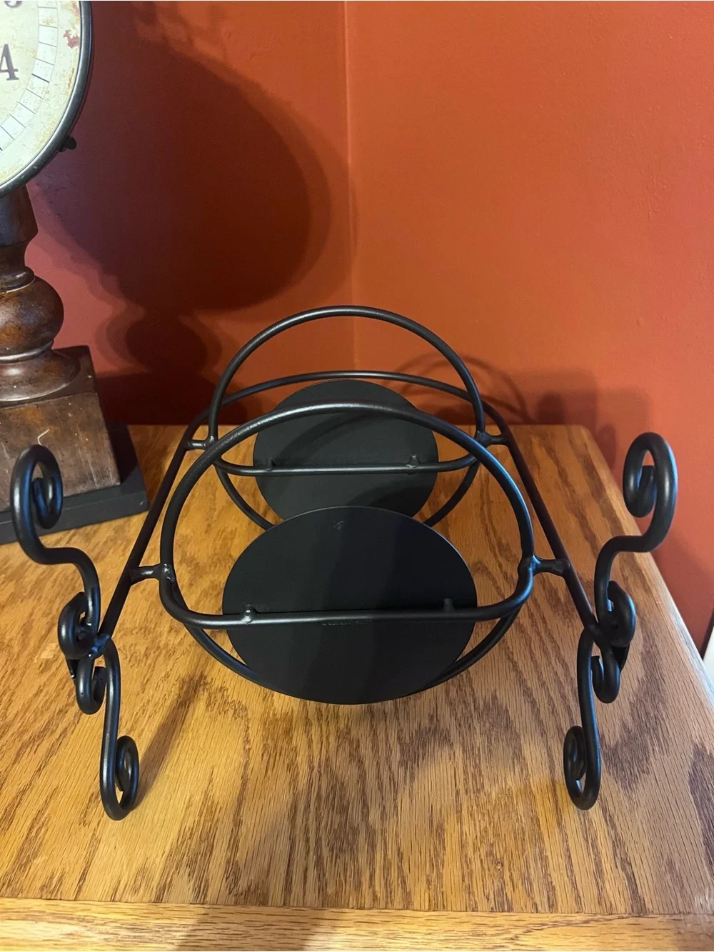 Longaberger Wrought Iron Small 2 Pie Server/ Holder 🥧